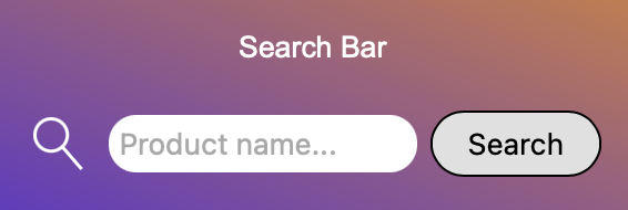Search bar example